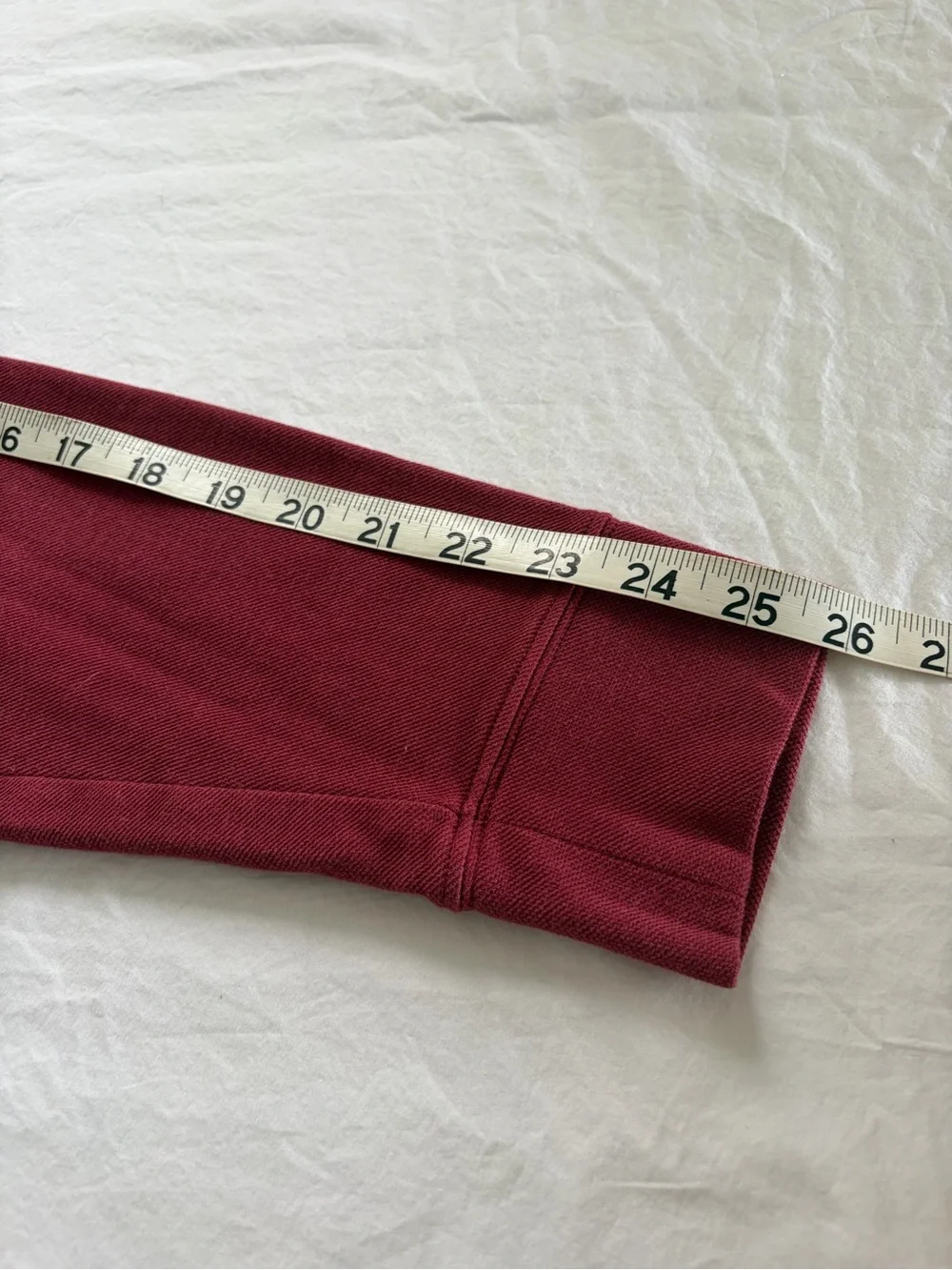 L.L. Bean Katahdin Logo Quarter Zip Pullover Large Reg Red Pique Traditional Fit